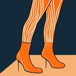 striped orange stockings image